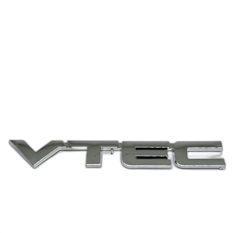 Emblem Logo Mobil Tulisan VTEC 13cm chrome