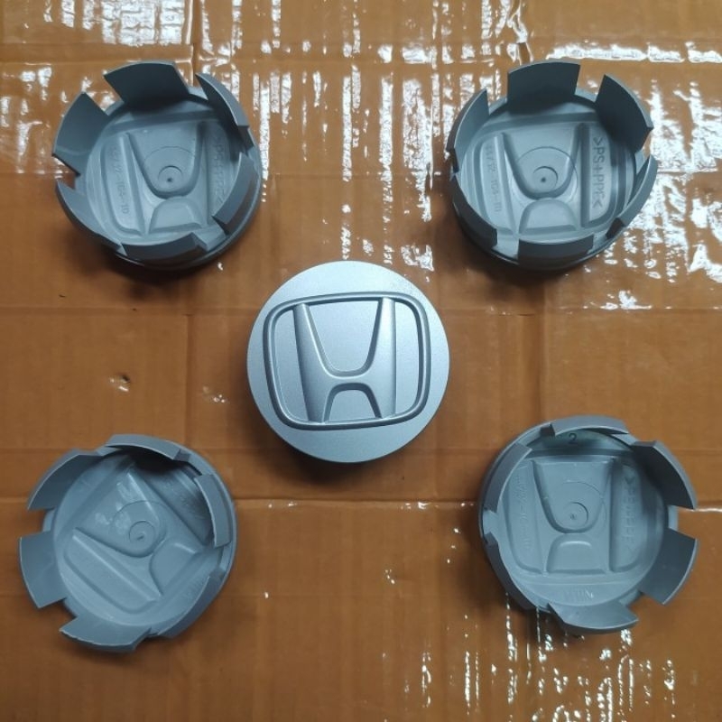 dop roda 4pcs velg Honda ring 15-16(5,5cm) jazz-brio-mobilio- silver
