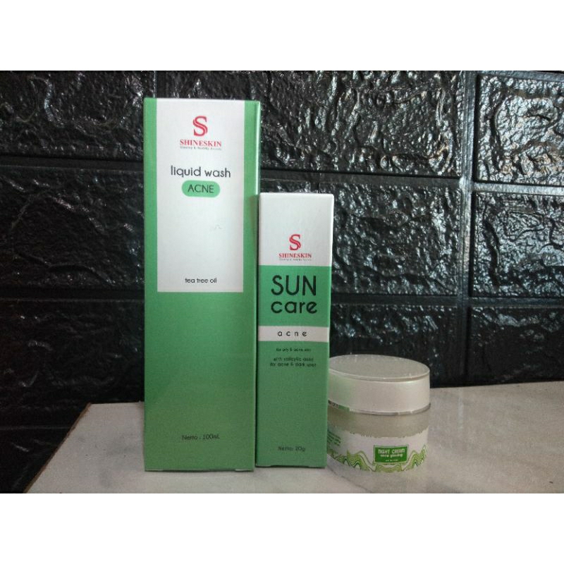 paket acne isi 3 shineskin shineskin9999 youhanidshineskin Santishineskin shineskin murah