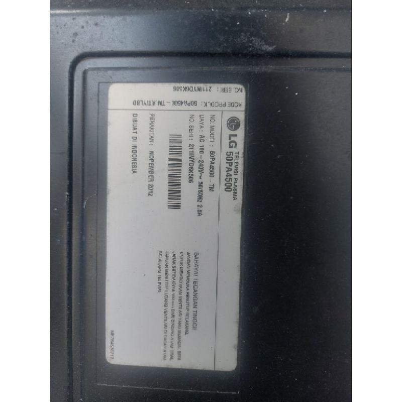 MAINBOARD PLASMA LG 50PA4500