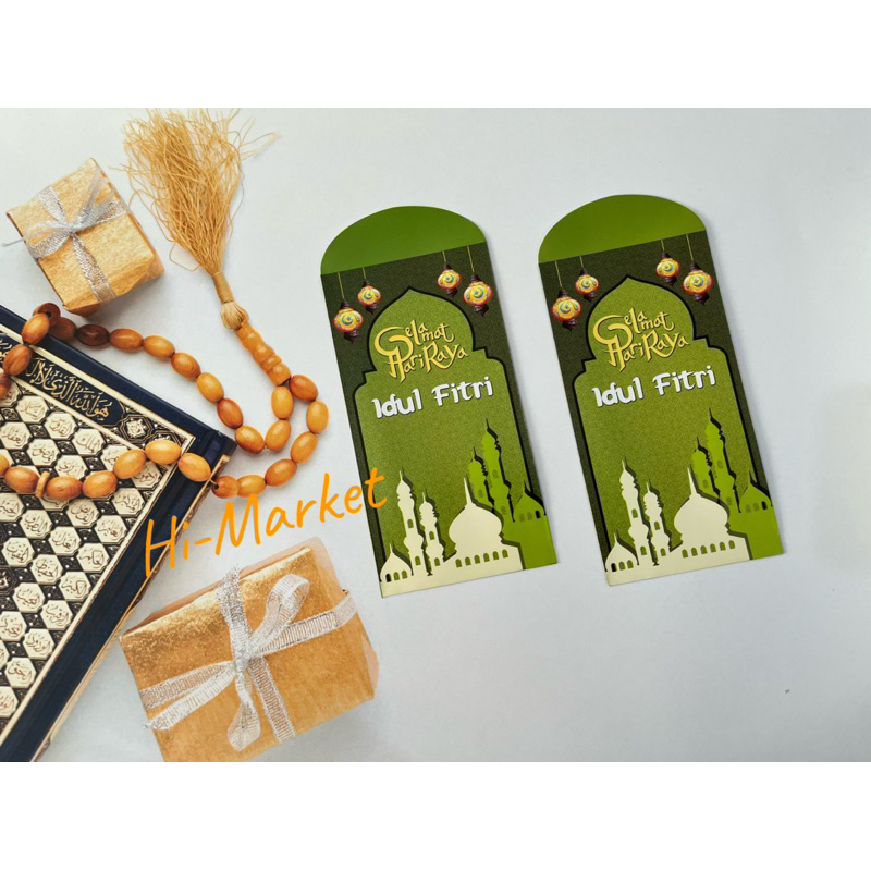 AMPLOP LEBARAN/ ANGPAO LEBARAN IDUL FITRI ISI (10 LEMBAR) UKURAN 8x15 BESAR