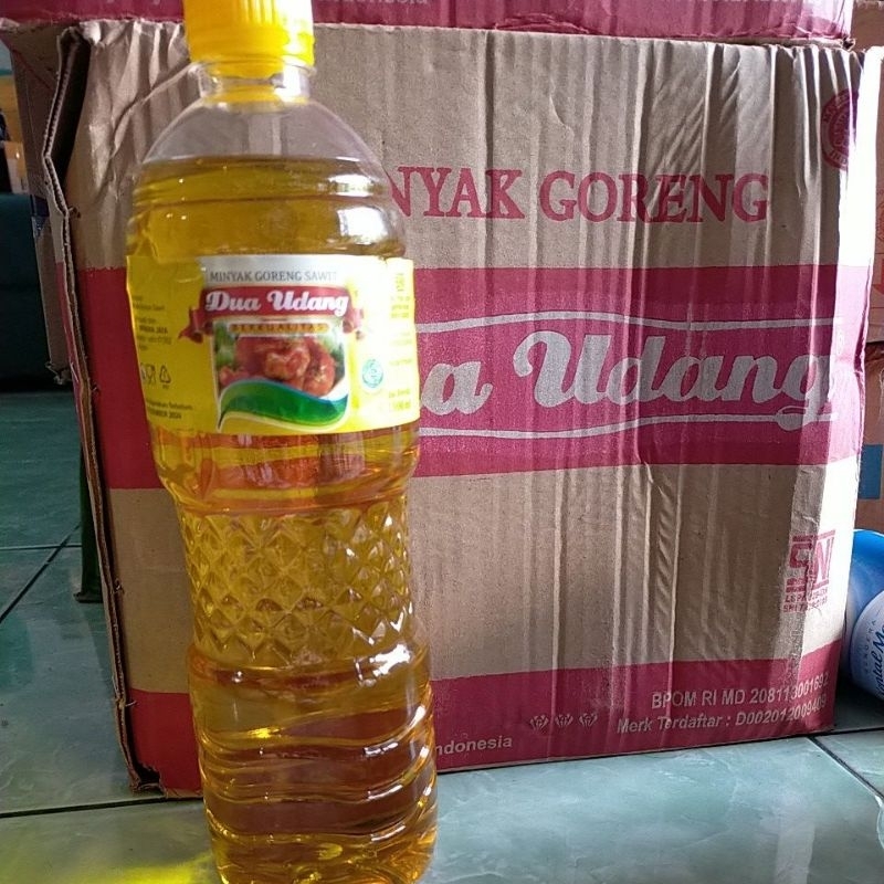 dua udang minyak goreng 1 liter