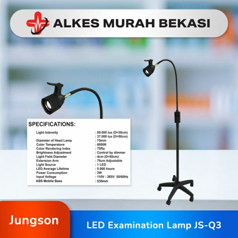 JUNGSON LED Examination Lamp JS-Q3 / Lampu Tindakan LED Jungson