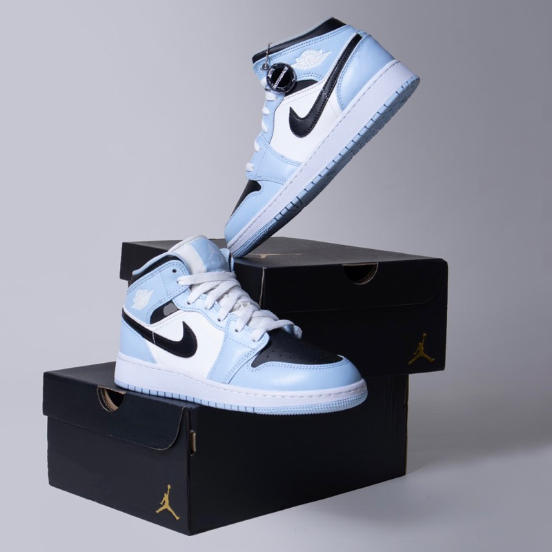 Air Jordan 1 Mid Ice Blue GS Women