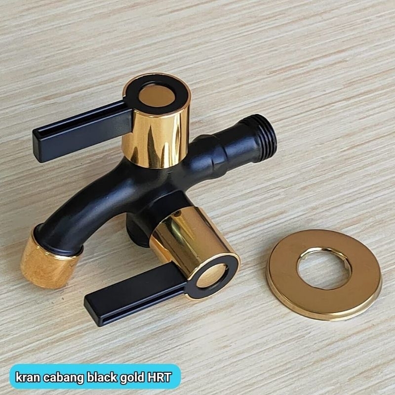 kran cabang shower Black Gold keran Cabang hitam emas stainless