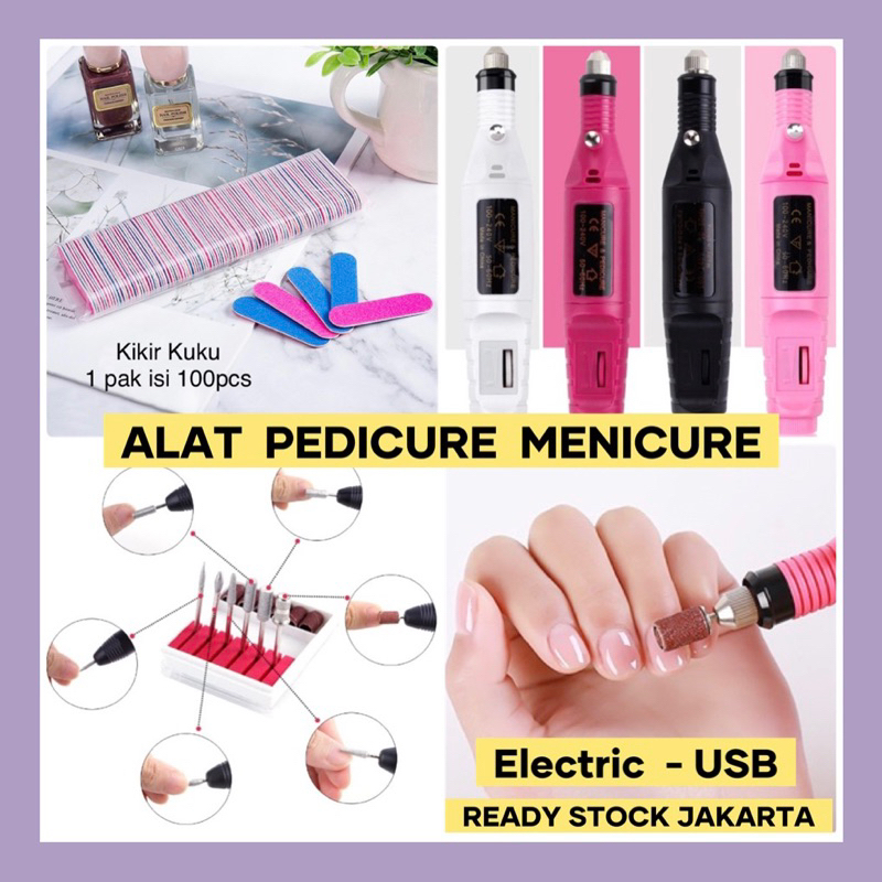 Kikir kuku isi Electric Nail Drill Grinding Manicure Machine Mesin Kikir Amplas Kuku Listrik Nail Art Pen Pedicure