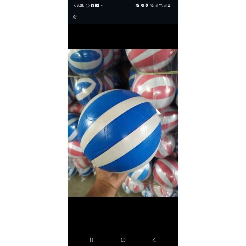 bola sepak plastik loreng