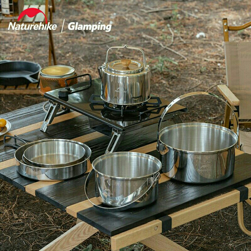 COOKING SET 3 IN 1 STAINLESS STEEL NATUREHIKE NH22CJ005 [D7]
