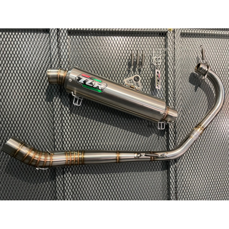 knalpot Tiger TLR factory muffler type bulat tutup jenong P-32