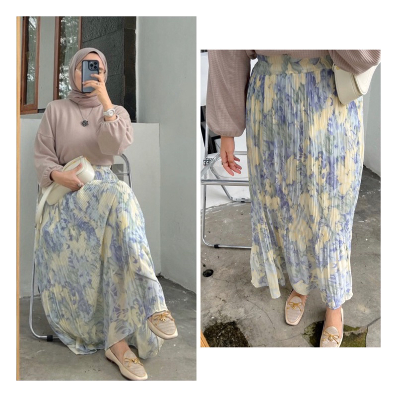 Yasmine pleats skirt Outfix new