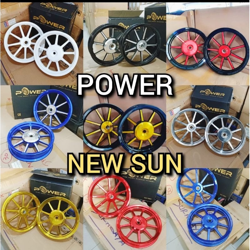 velg racing vario 110, beat, scoopy, genio, spacy type new sun merk power