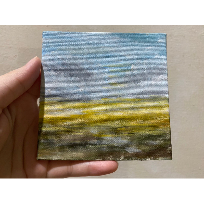 

Original Scenery Painting on MiniCanvas (10x10cm) Pajangan/Hadiah