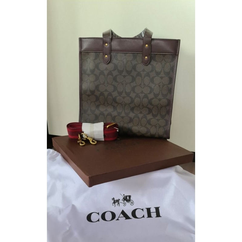 Coach Field Tote bag MIRROR Kulit NEW