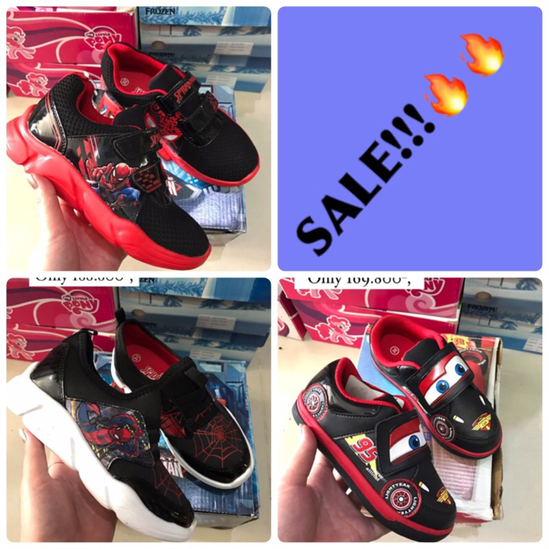 SALE!!! Sepatu Karakter anak Laki laki Spiderman Sepatu sekolah Murah