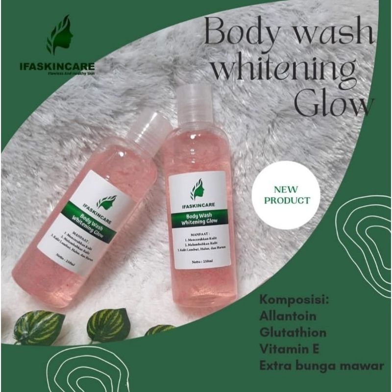Ifaskincare Sabun Mandi Cair Pemutih Badan/Body Wash Whitening/Sabun pemutih kulit/sabun kecantikan/