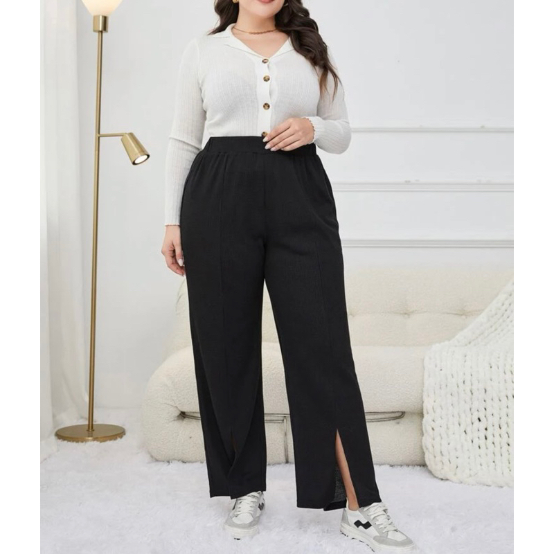 Kylie Pants Slit (Petite Size to Plus Size) ANTI LECEK | SKOUTWEAR