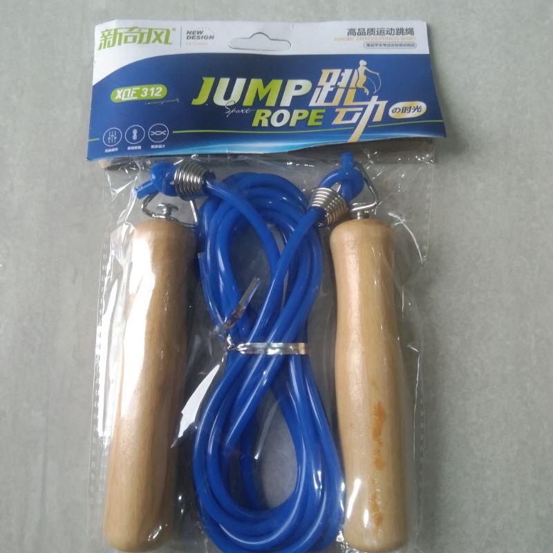 tali skiping lompat tali jump rope skipping kayu murah 2,4m