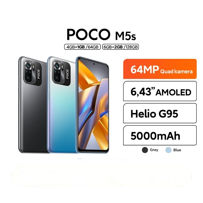 POCO M5S 4/64 | 6/128 GARANSI RESMI
