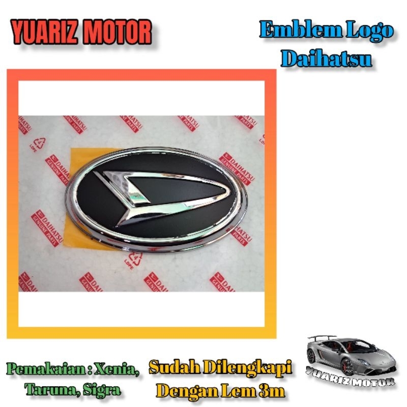 EMBLEM LOGO GRILL DAIHATSU FEROZA ESPASS XENIA TARUNA ORIGINAL SATUAN