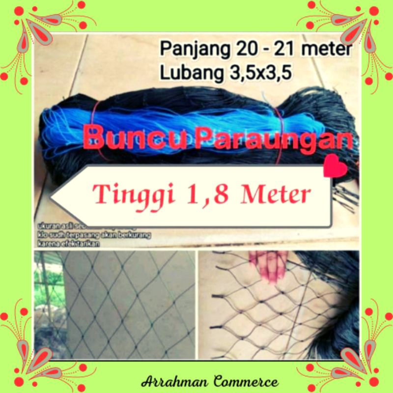 Jaring kebun pagar rumah ranjau kebun tinggi 1,9m x 22 meter jaring ayam pagar ayam