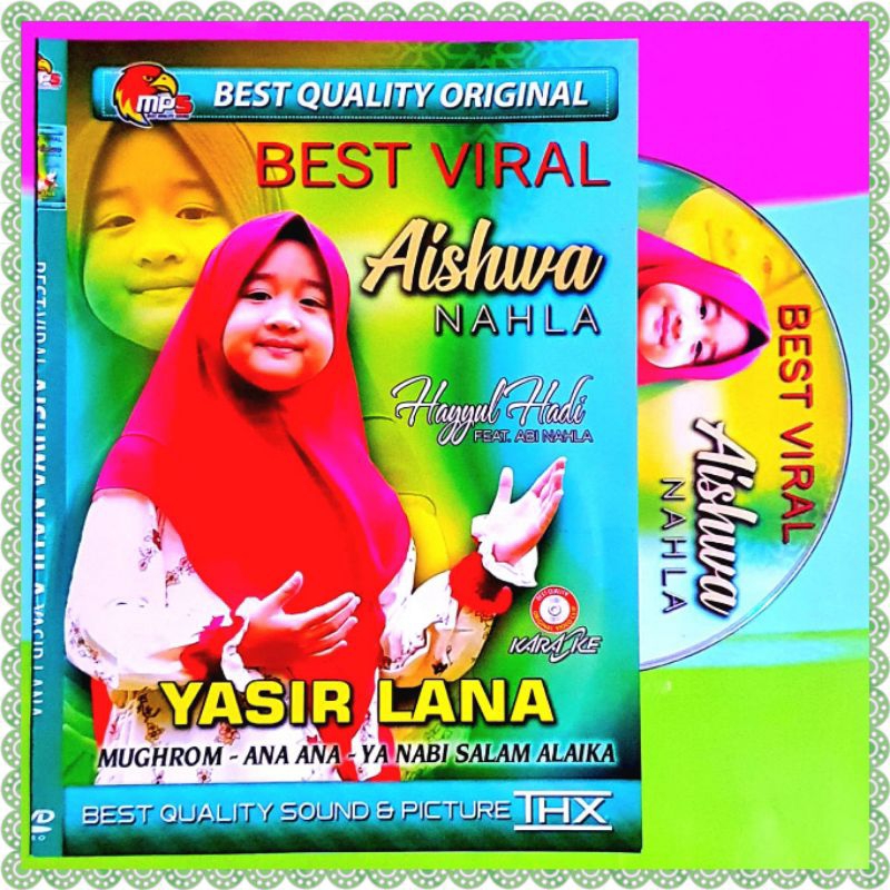 KASET MP5 AISHWA NAHLA YASIR LANA - KASET MP5 RELIGI ANAK - KASET CD MOBIL - KASET LAGU RELIGI