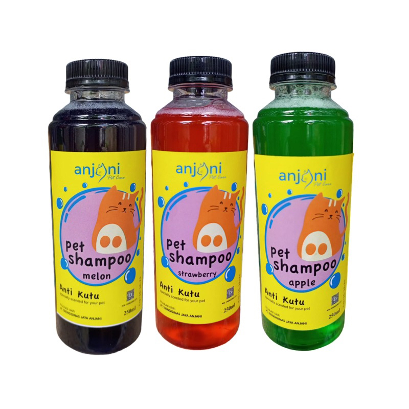 ANJANI pet shampo/ SHAMPO KUCING SHAMPO ANJING ANTI KUTU 250ml SHAMPO KUCING ANTI KUTU