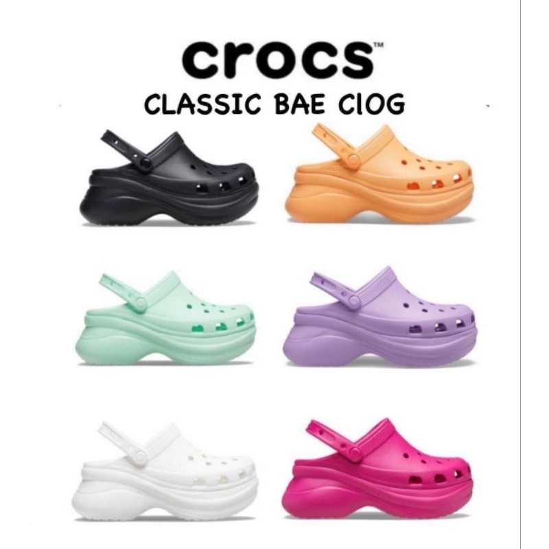 Crocs Classic Bae clog / Sandal Wanita Crocs Bae Clog / crocs Wanita