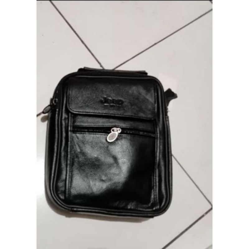 Tas selempang kulit JEEP import (code 101)