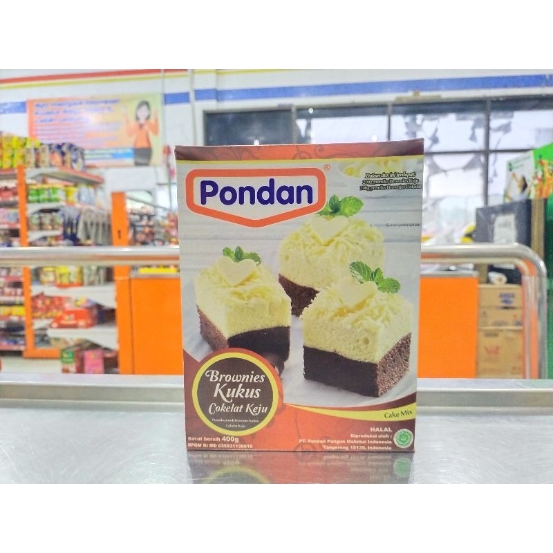 

PONDAN BROWNIES KUKUS COKELAT KEJU 400g