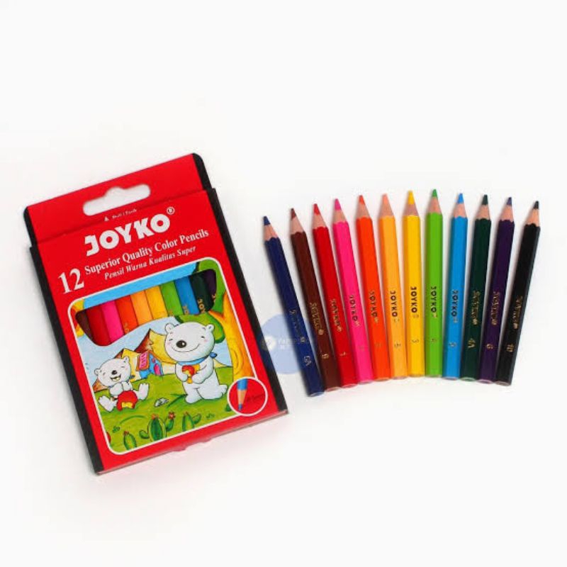 

Pensil warna Joyko / pinsil warna murah/ pensil warna Pendek