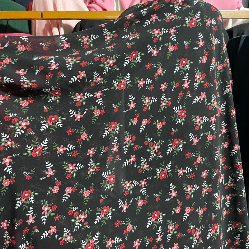 Kain Ceruty Import - Kain Ceruti motif - Kain Sifon ceruty