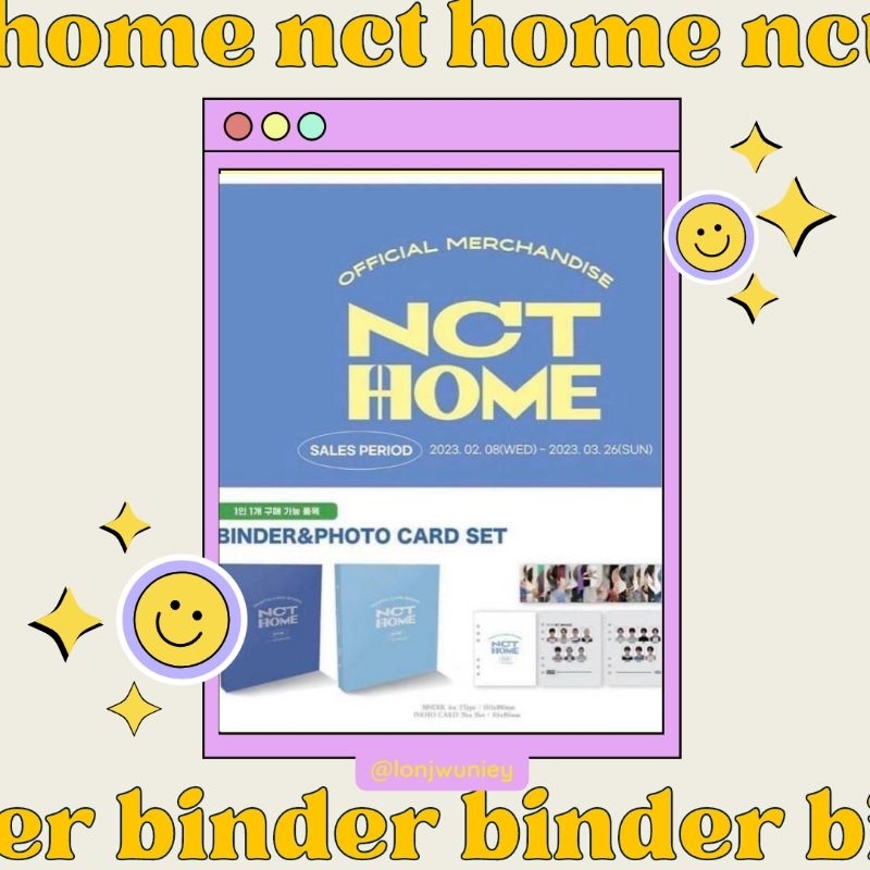 (READY INA) BINDER NCT HOME FULLSET SEALED SKY BLUE BOOKED