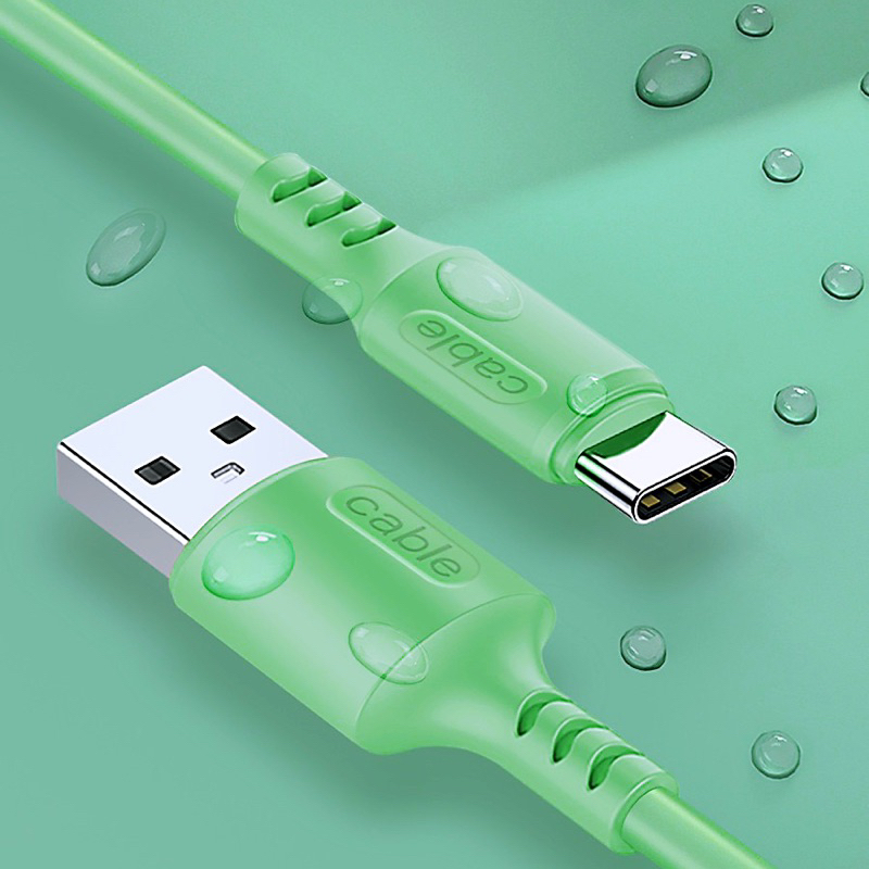 Kabel Data Macaron D6 Usb Micro &amp; Type c Fast Charging