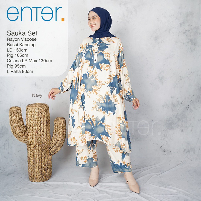 ¶BISA COD¶ setelan long tunik jumbo LD 150 kekinian elegan motif cantik setelan super jumbo LD 150 /