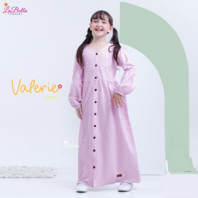 valerie by labella | gamis anak | baju anak labella |  gamis anak tartan