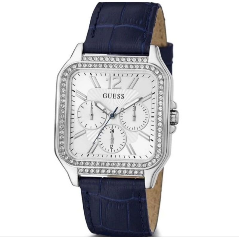 GUESS GW0309L1 Original DECO Jam Tangan Wanita Analog Silver Biru