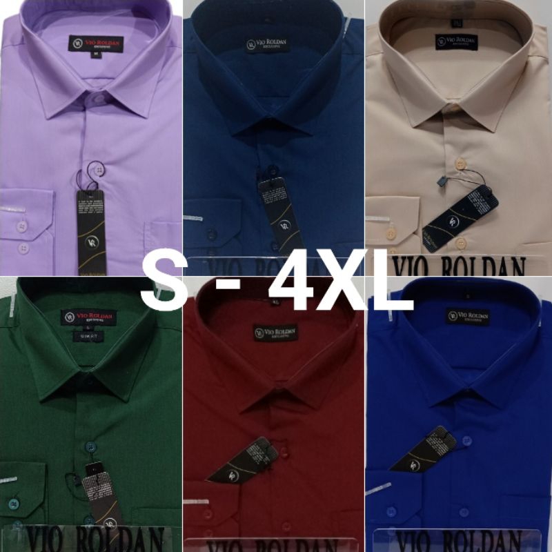 Kemeja Polos Lengan Panjang Kemeja Katun Kemeja Kerja Kemeja Formal Kemeja Pria