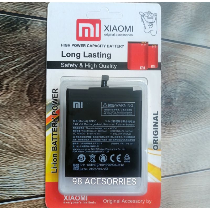 Batre Batre Batre / Xiaomi Redmi 4a Bn -30 Original