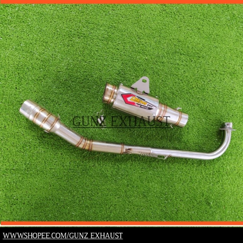 Knalpot Racing CREAMPIE CP3 Kolong bawah Jupiter Z / Z1 / Vega R / Vega ZR / Supra X / Supra Fit / K