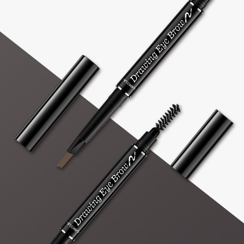 Lameila Eyebrow Pencil Lasting 2in1  Double Heads Eyebrow Pen Waterproof