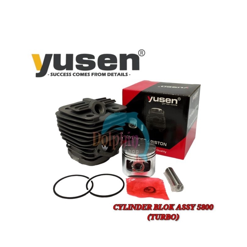 Cylinder Block Assy Turbo ( Hitam ) Chainsaw 5800 Yusen