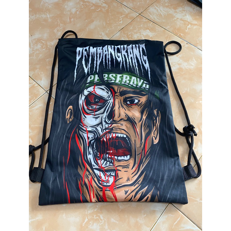 tas serut gymsack persebaya bonek pembangkang printing