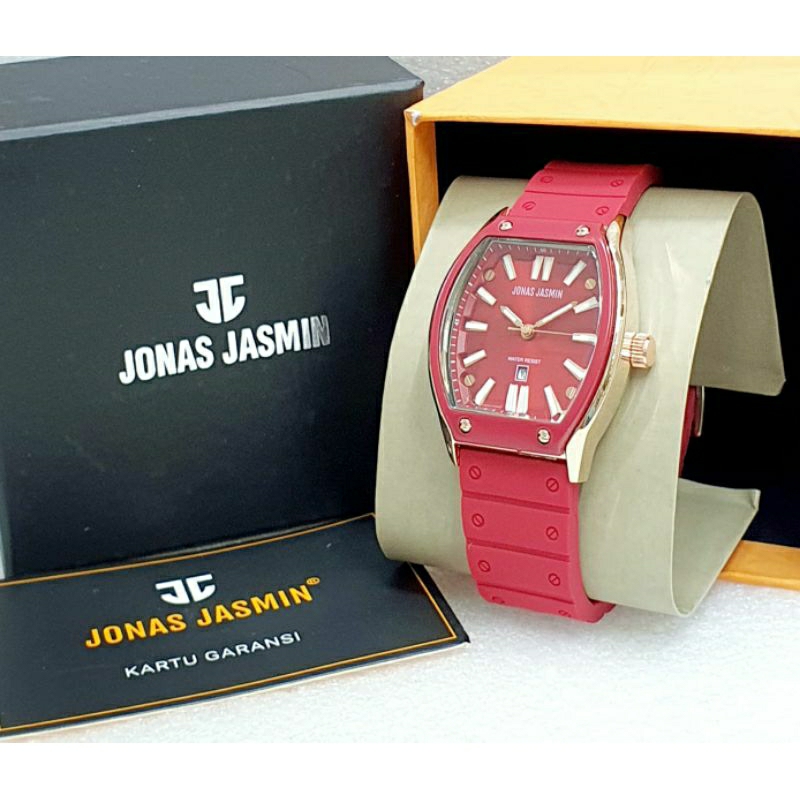 JAM TANGAN JJ WANITA RUBBER TERLARIS KASUAL BISA COD JONAS JASMIN ORIGINAL