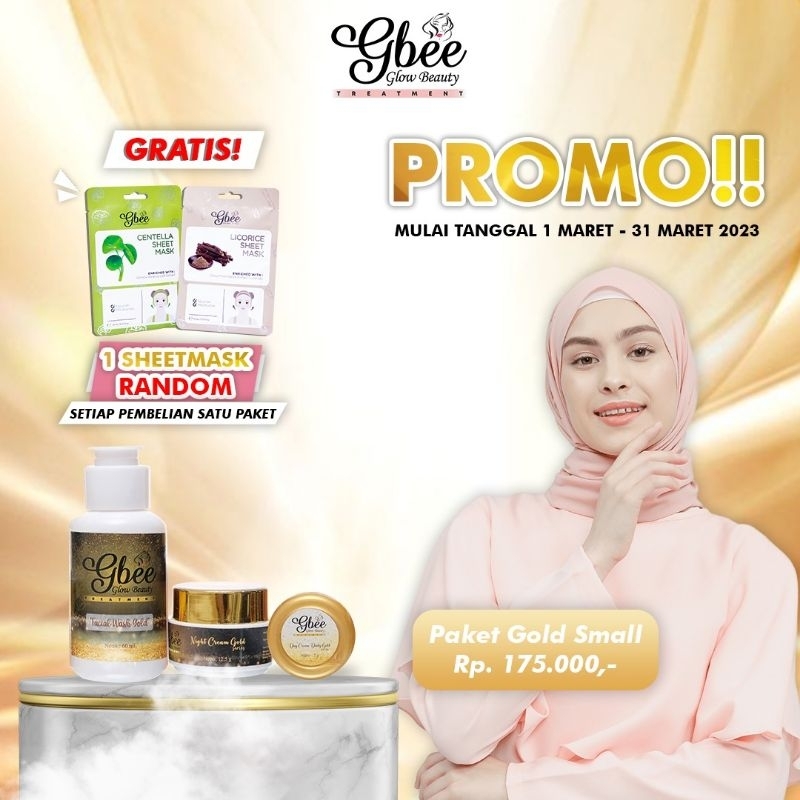 PAKET GOLD KINCLONG  SMALL GBEE GLOW  BEAUTY PEKALONGAN
