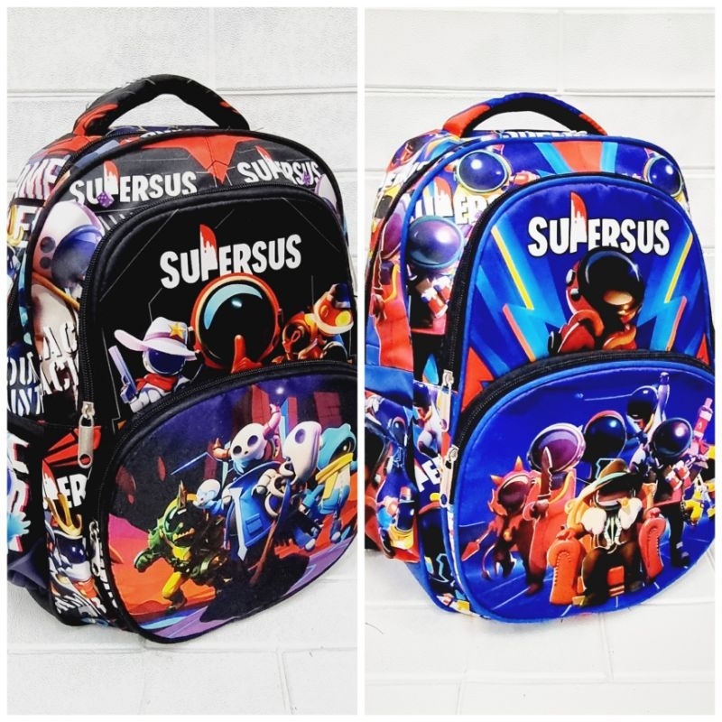 Tas Ransel Sekolah SUPERSUS 12&quot; - 15&quot; - 18&quot; Paud TK SD