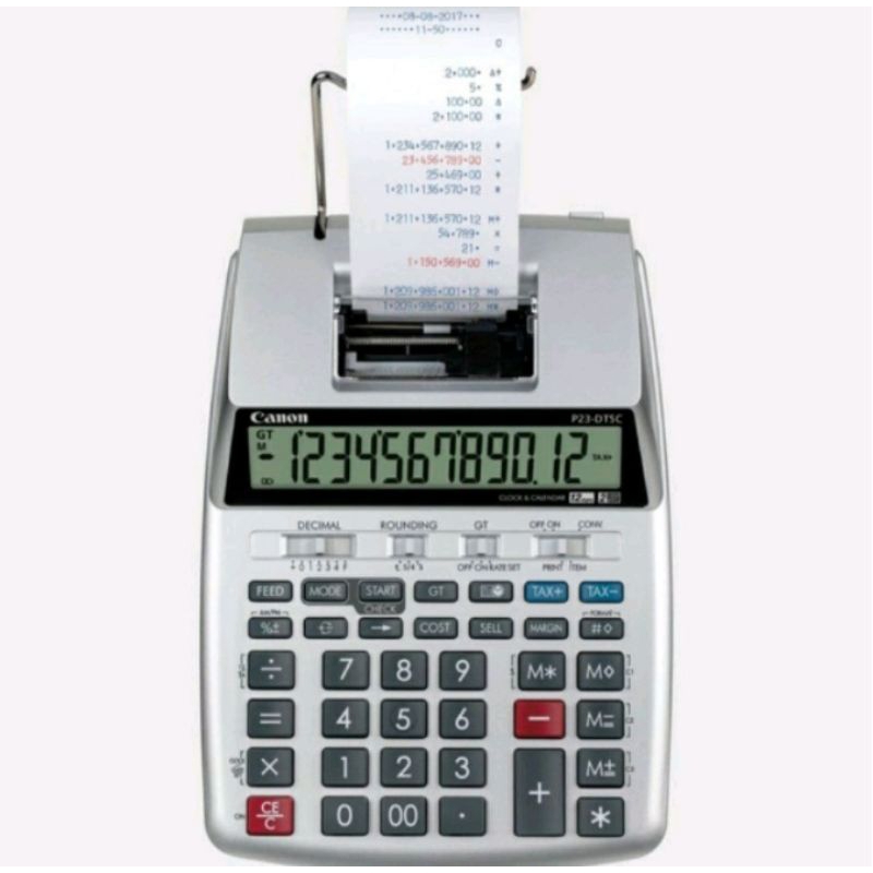 

Calculator Print CANON P23-DTC + Kertas setruk + Tinta