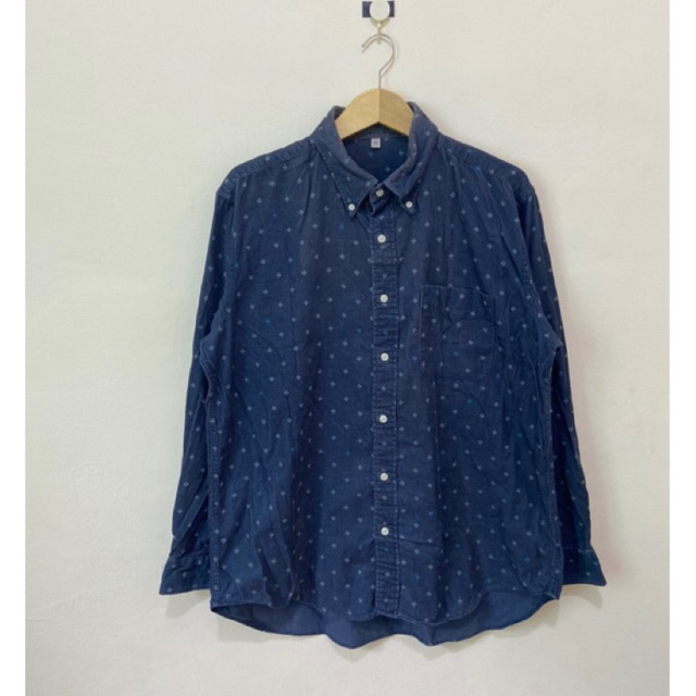 KEMEJA CORDUROY UNIQLO SECOND ORIGINAL