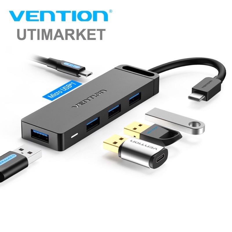 USB HUB TYPE C 4 PORT USB 3.0 VENTION TGK