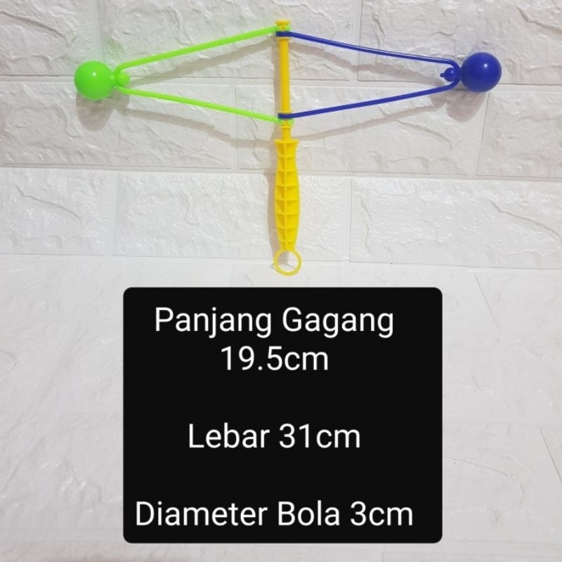 Mainan Lato Lato Gagang Ukuran Besar - Mainan Tek Tek LatoLato