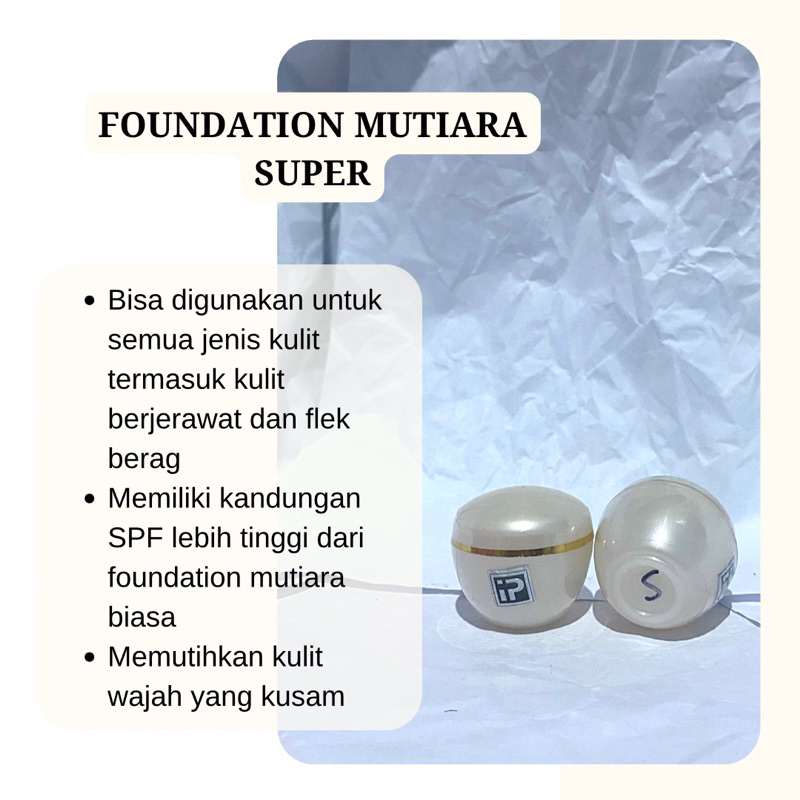 [IPUNG] Foundation Mutiara Super fondation super ip skincare